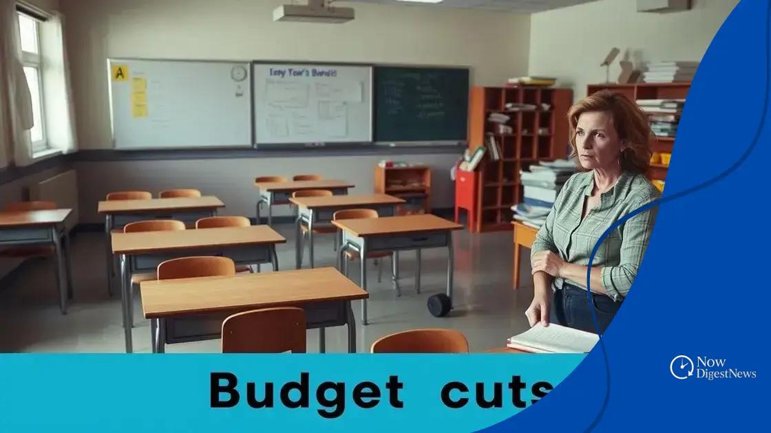 Consequences of funding cuts on education quality
