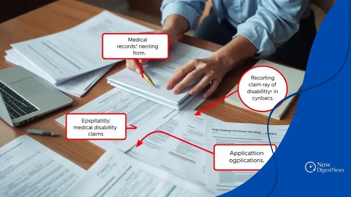 Required documentation for claims