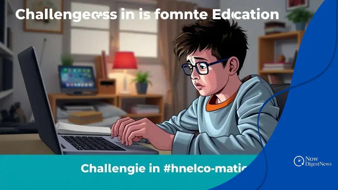 Challenges of remote education