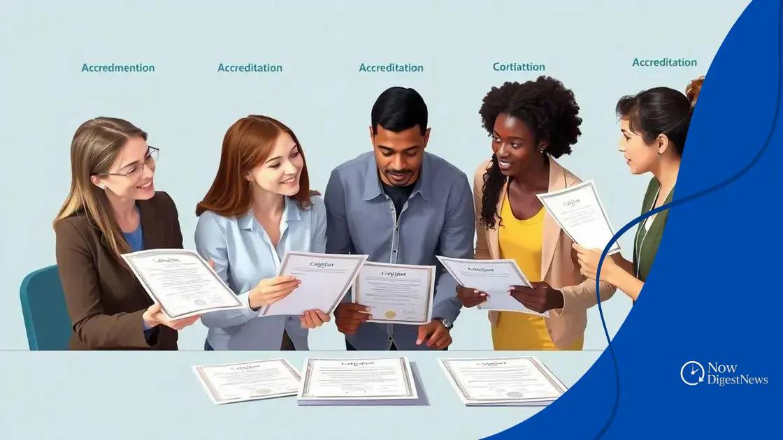 Types of accreditation and their significance