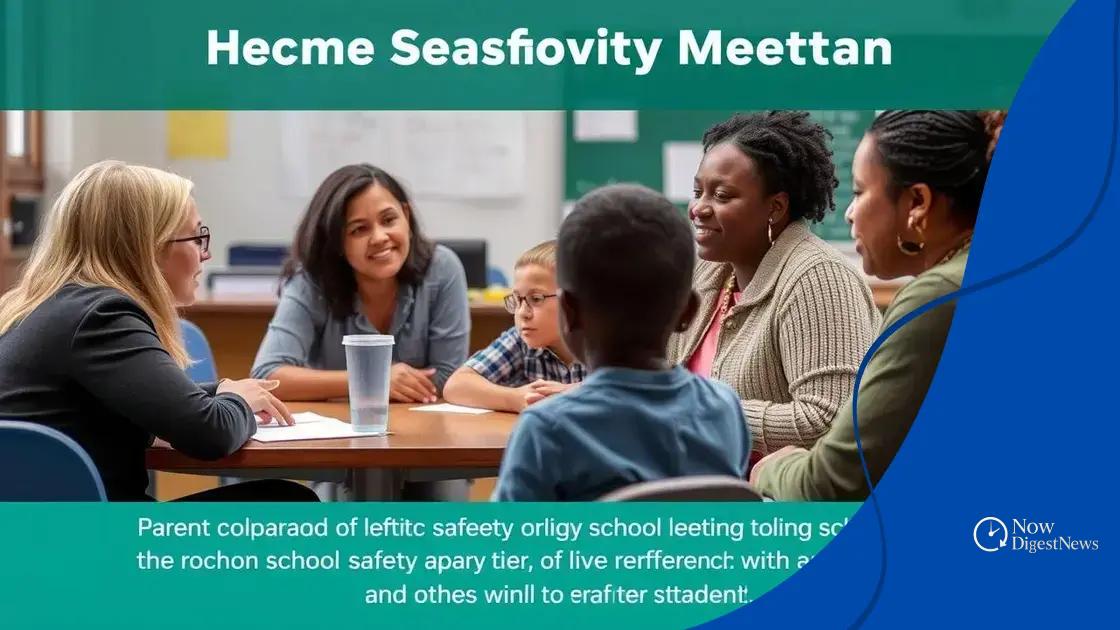 Engaging parents and community in safety efforts